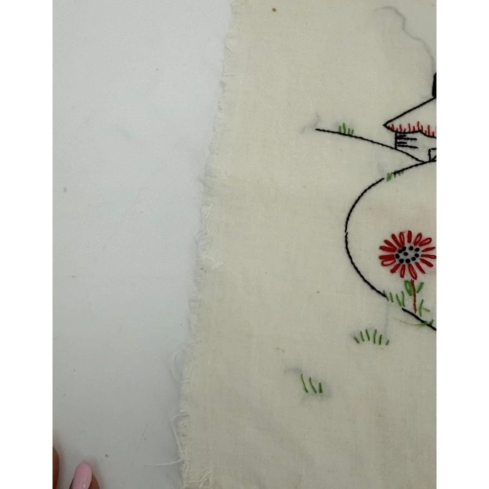 Vintage Handmade Pillowcase-approximately 11